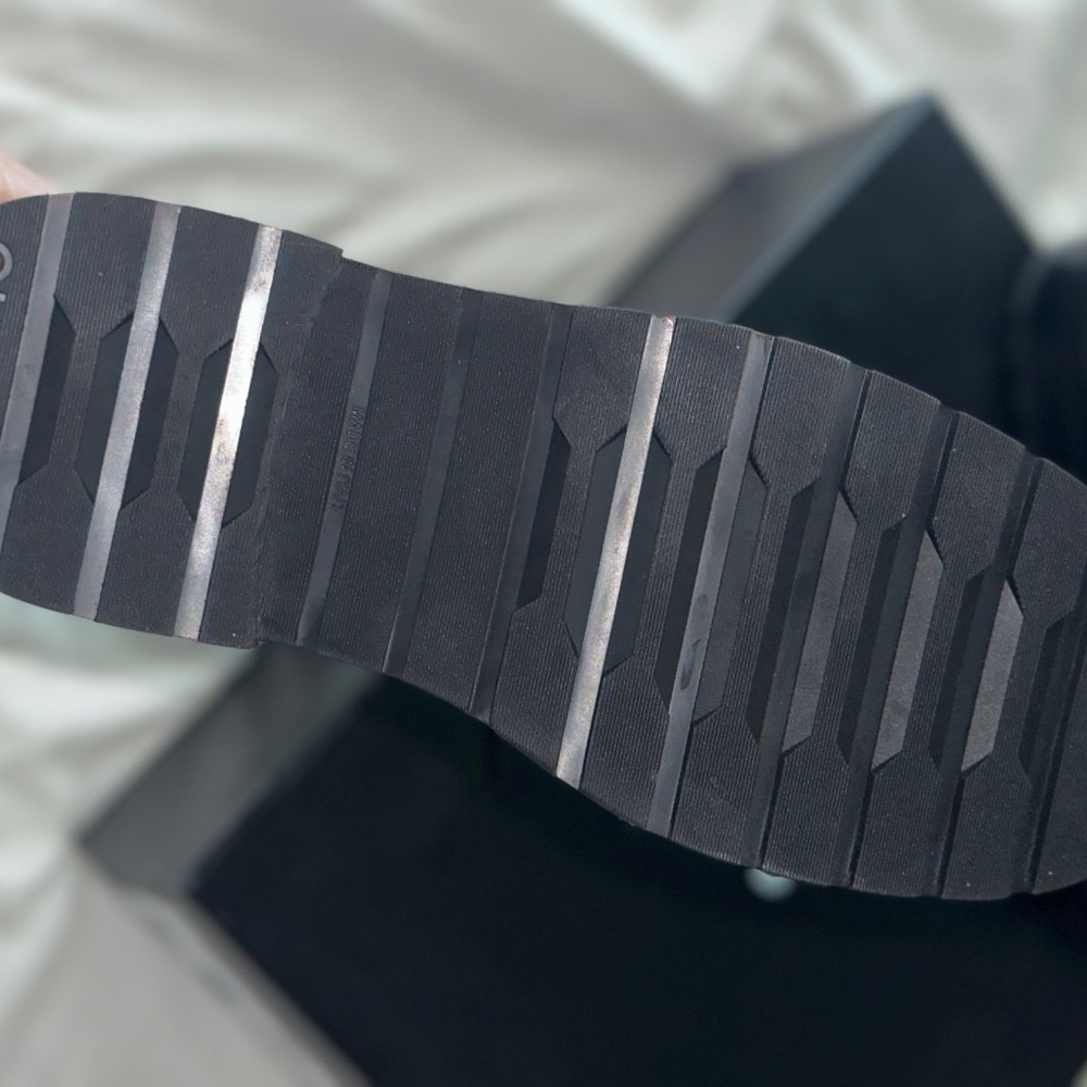 Chanel Shiny Lambskin Quilted Lace Up Combat Boots - Picture 6 of 13